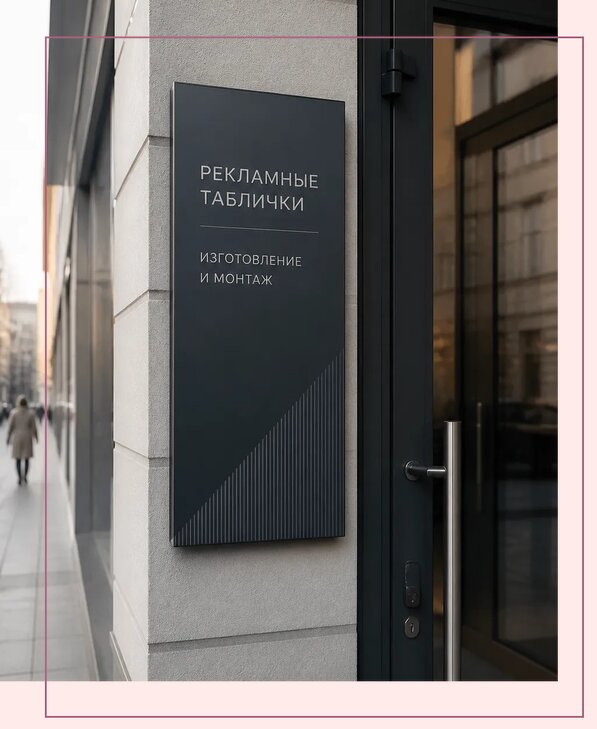 Рекламные таблички в Североуральске по цене от 4635 р. | Аванза-Сву